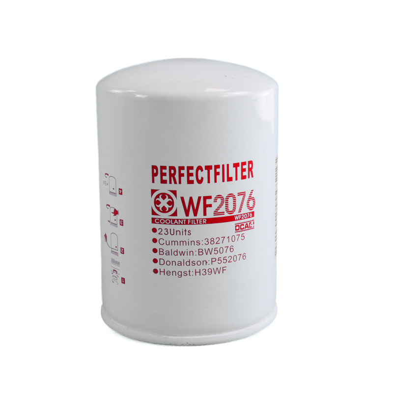WF2076 Fleetguard Spare Parts Water Filter for Caterpillar Cummins